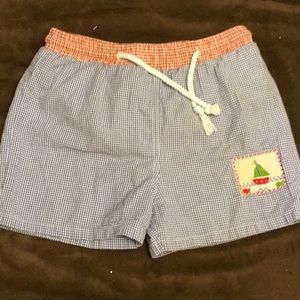 Smocked swim trunks size3 silly goose